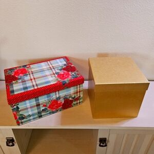 3/$30 Floral and Gold Gift Box Set